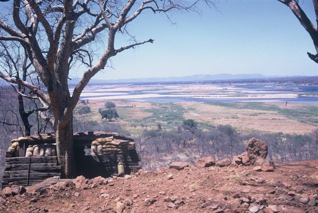 The Bunker at the SA Police base Chirundu looking down on the Zambezi River