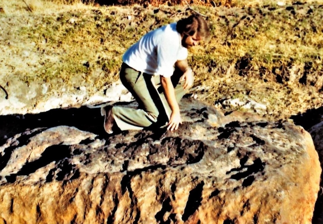 Nongqai series The Men Speak Dr Willem Steenkamp atop Grootfontein meteorite Namibia
