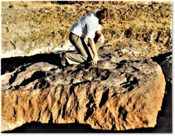 Nongqai series Men Speak WPS2 atop Grootfontein meteorite