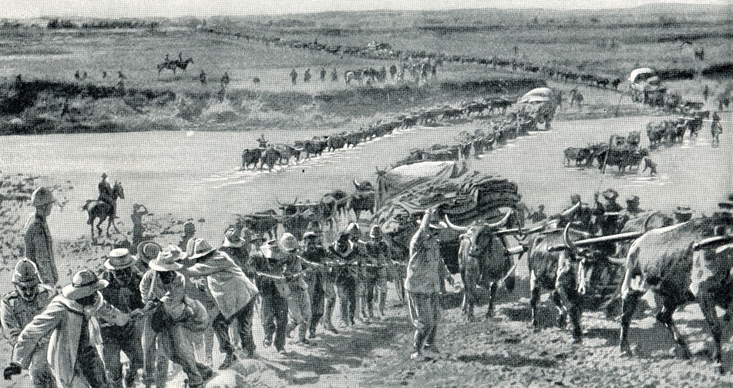 The movement of supplies by the British Army in South Africa was very demanding, requiring enormous numbers of draft animals.