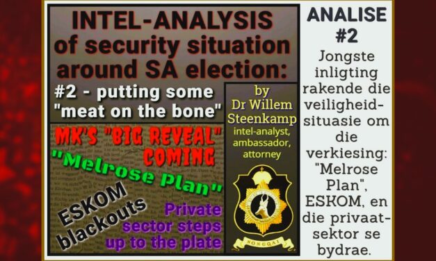 INTEL ANALYSIS #2 SECURITY SITUATION ROUND SA ELECTIONS
